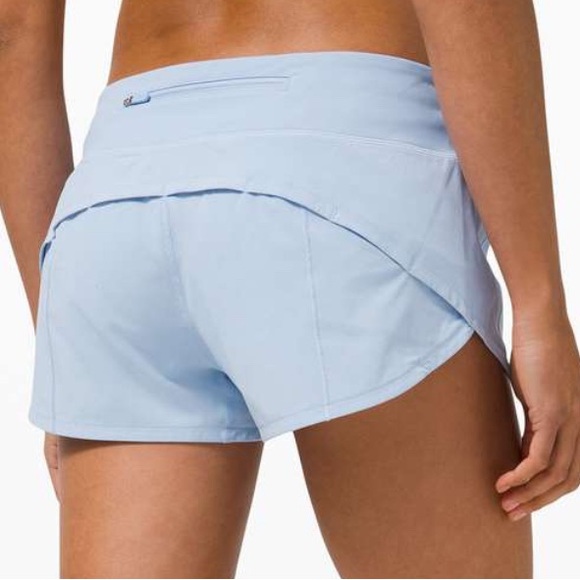 Lululemon Blue Linen Shorts - Picture 2 of 5